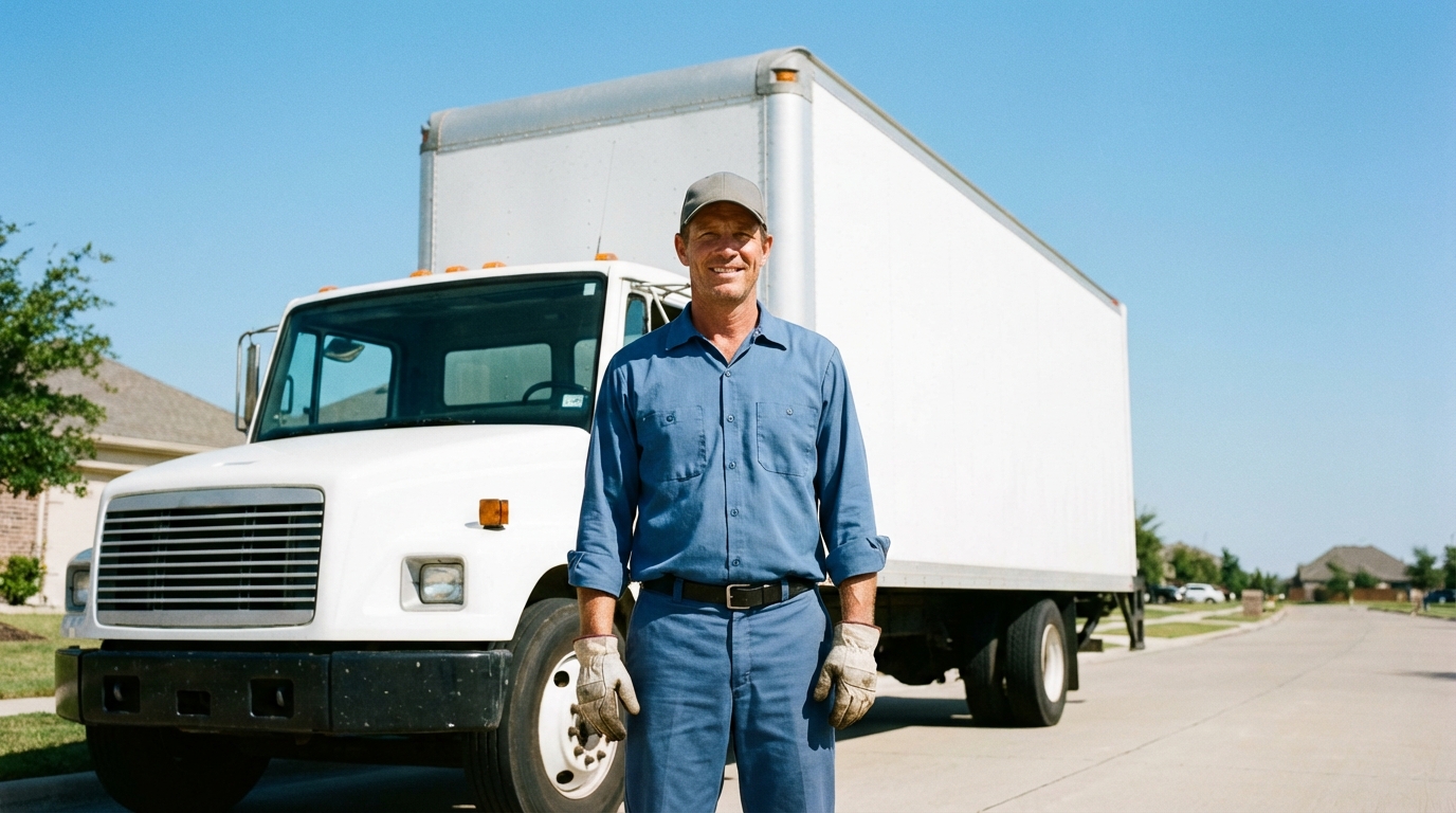 引越しトラックのドライバー