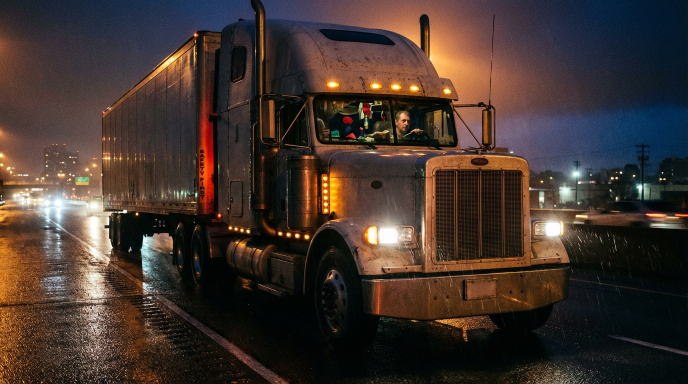 トラックドライバーの労働環境を考える男性ドライバー