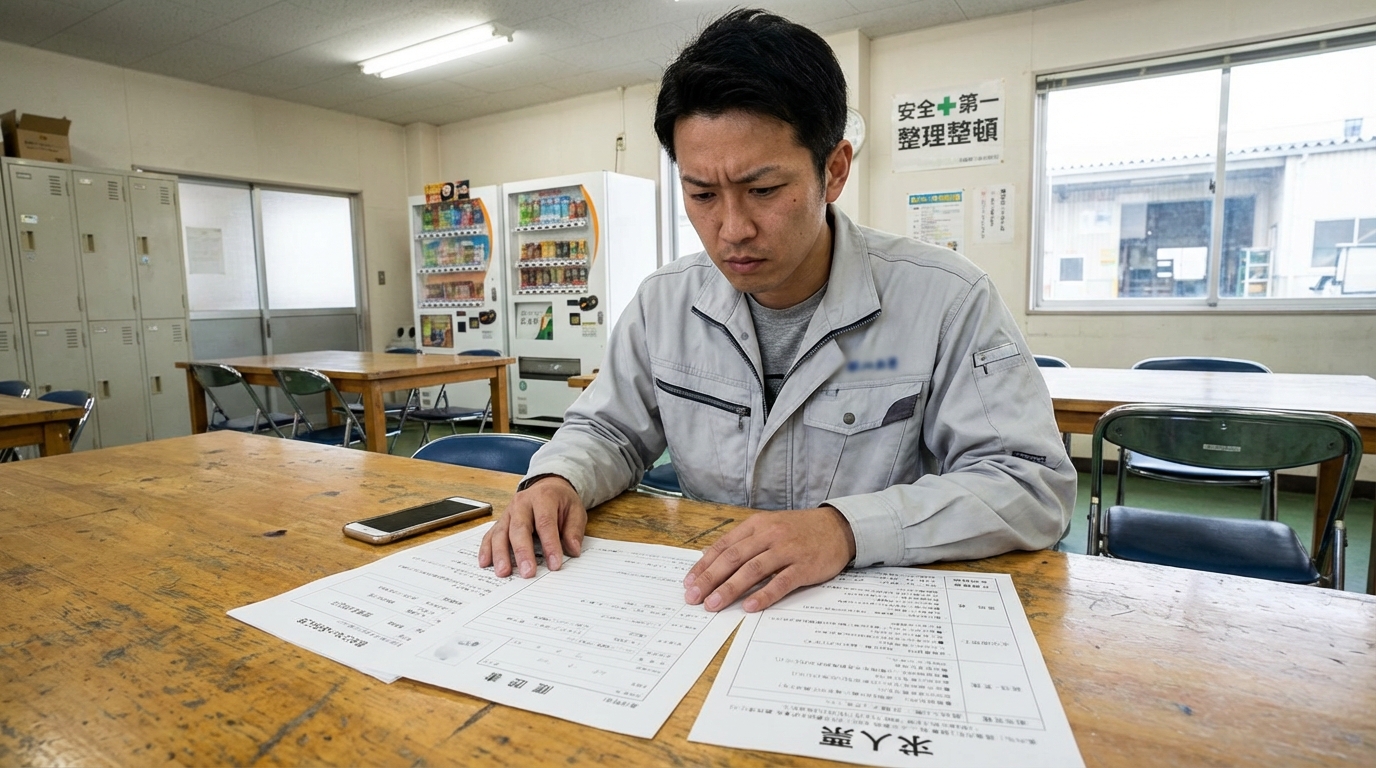 工場寮の外観 期間工が生活する単身用宿舎