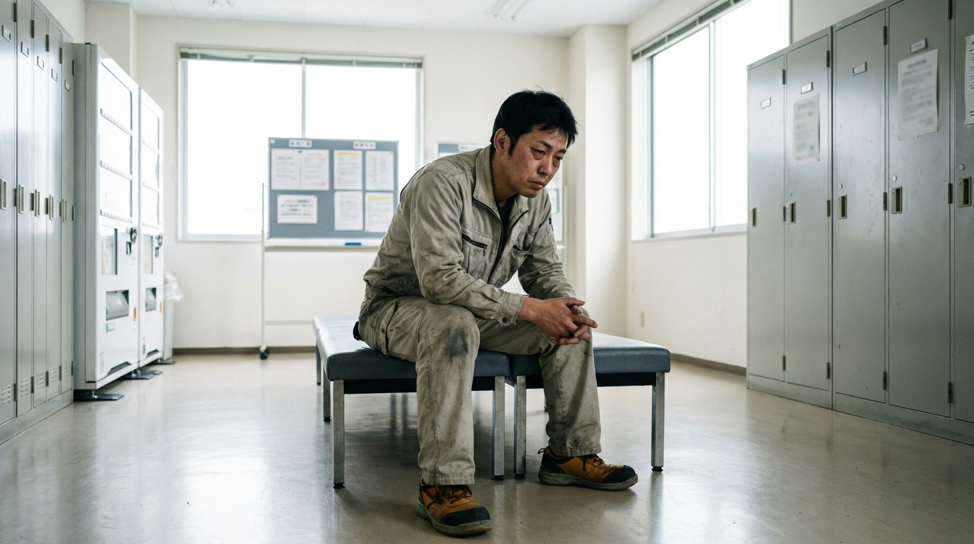 工場の三交代勤務を辞めて転職を考える製造業の男性