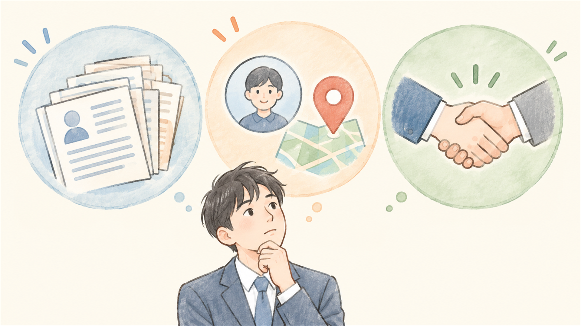 異業種転職エージェントを選ぶ3つの軸（求人の幅・利用条件・サポート）