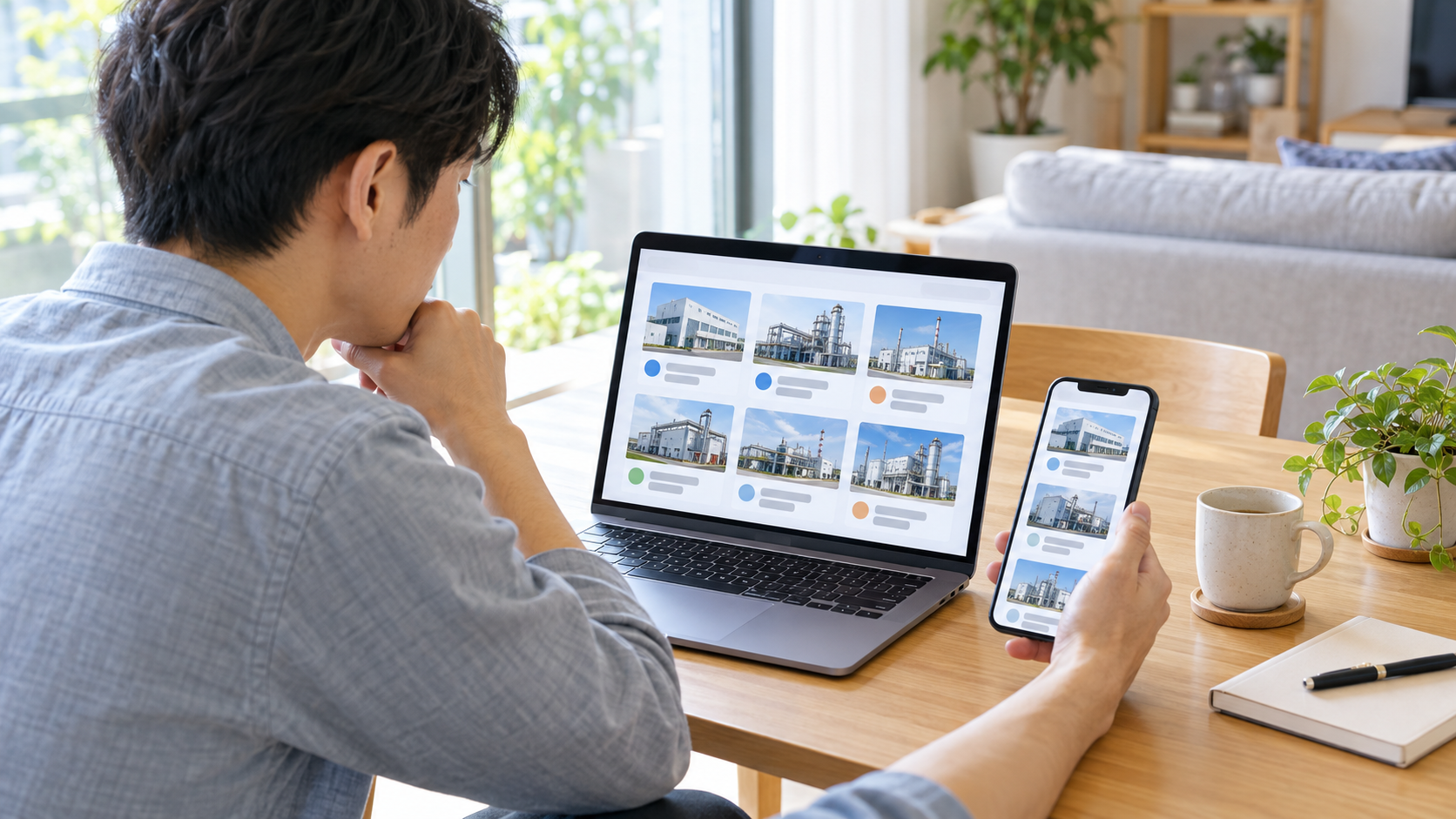 製造業の求人サイトを比較しているイメージ画像